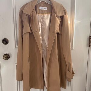 Calvin Klein Classic Beige Trench Coat